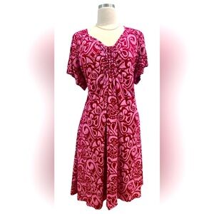 NWT - Fresh Produce Pink and Red Swirl Dress